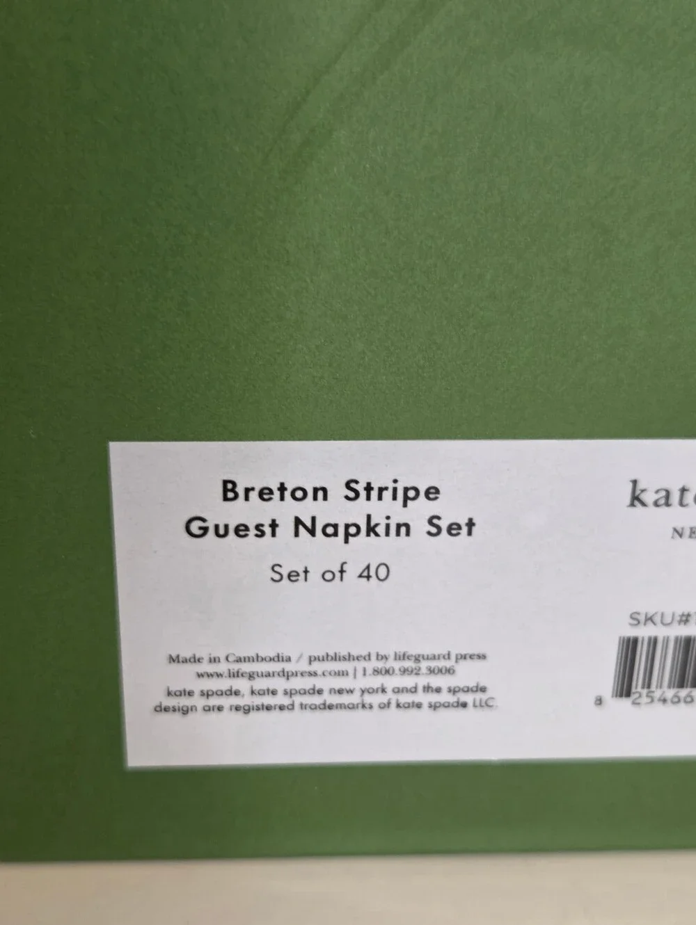 Kate Spade Guest & Cocktail Napkin Set